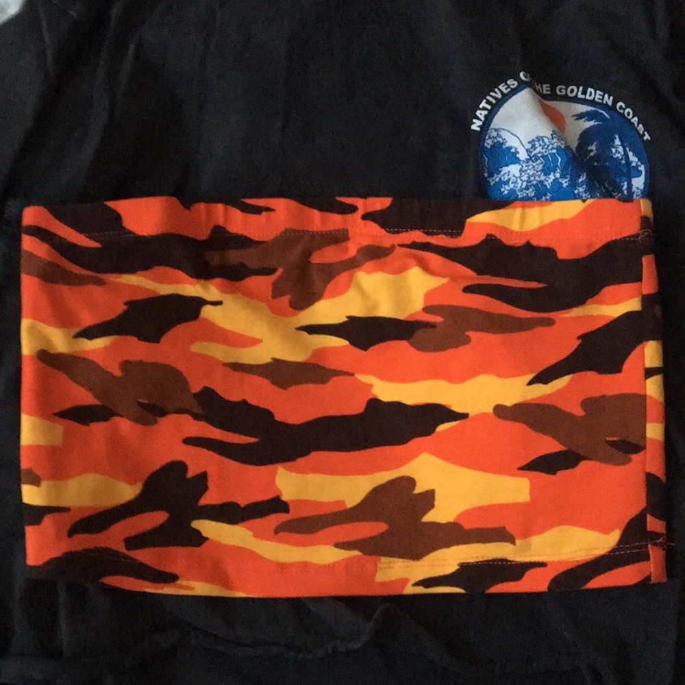 camo tube top
